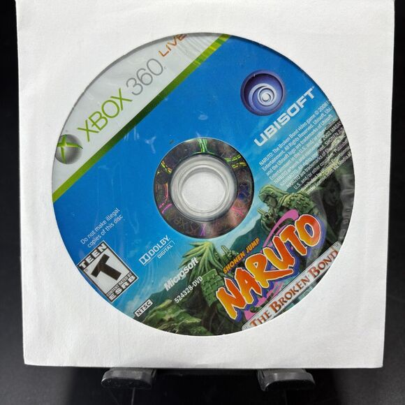 Naruto: The Broken Bond‎ (Microsoft Xbox 360, 2008) Disc Only Excellent Cond.